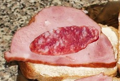 Ассорти мясное на хлебе по № 19 (бутерброд)