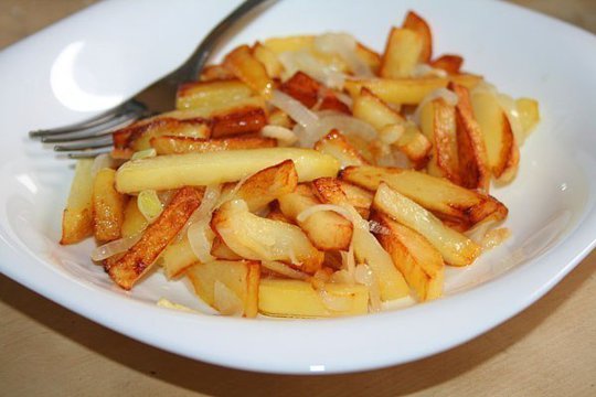 Картофель, жареный с луком по № 356