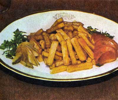 Картофель, жаренный во фритюре брусочками по № 355