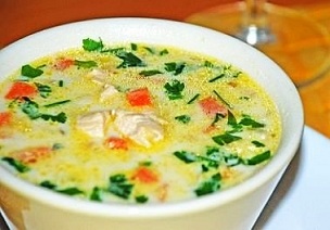Суп молочный с овощами (капуста белокочанная) по № 261